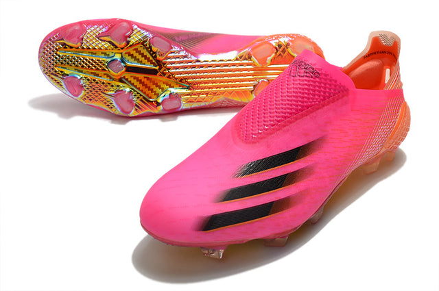 Chuteira Adidas Ghosted+ Campo FG - Rosa
