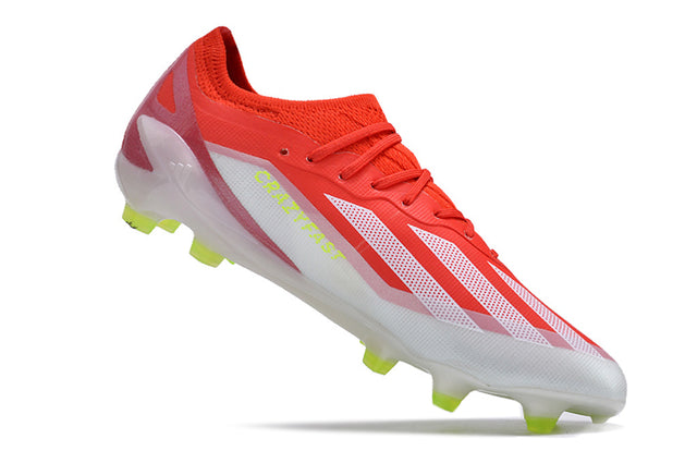 Chuteira Adidas X CrazyFast.1 FG - Vermelho/Branco