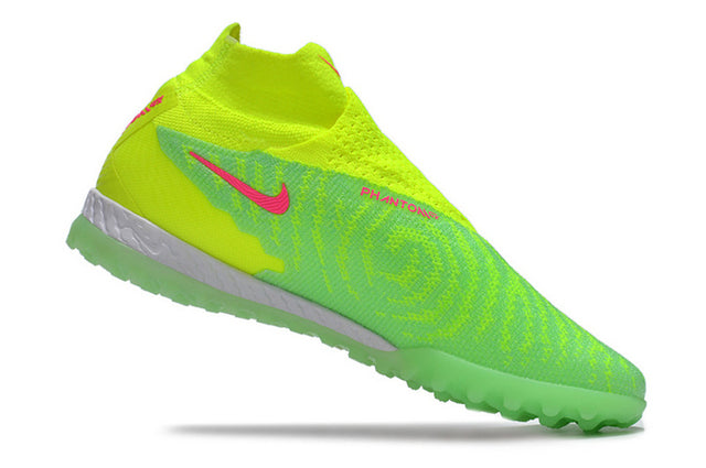 Chuteira Nike Phantom GX DF Society TF - Verde/Rosa