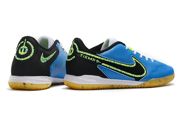 Chuteira Nike React Tiempo Legend 9 Pro Futsal IC - Azul/Preto/Branco