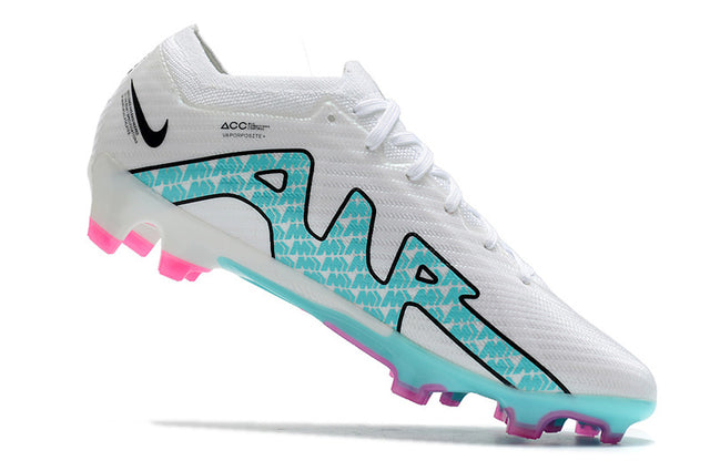 Chuteira Nike Air Zoom Mercurial Vapor 15 Elite FG - Branco/Azul