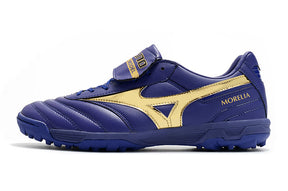 Chuteira Mizuno Morelia Neo 2 Society - Roxo/Dourado