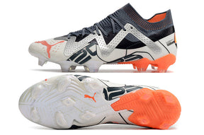 Chuteira Puma Future Ultimate FG - Branco/Laranja