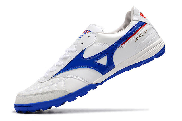 Chuteira Miuzno Morelia Neo Sala Society - Branco/Azul