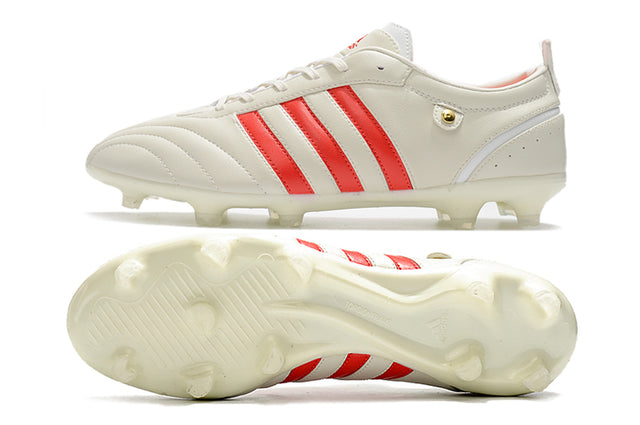 Chuteira Adidas Adipure Campo FG - Branco/Vermelho