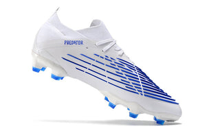 Chuteira Adidas Predator Edge.1 Low Campo FG - Branco/Azul