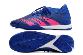 Chuteira Adidas Predator Accuracy.3 Futsal - Azul/Rosa