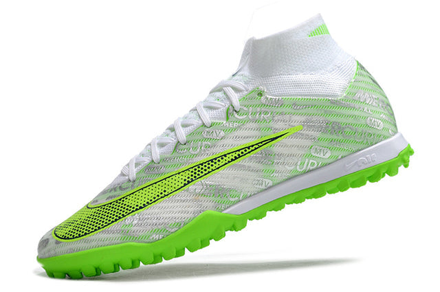 Chuteira Nike Mercurial Superfly 9 Elite Society - Branco/Verde