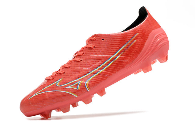 Chuteira Mizuno Alpha Japan FG - Vermelho/Branco