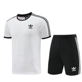 Conjunto Adidas Camisa e Bermuda Classic Branco
