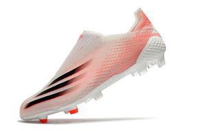 Chuteira Adidas Ghosted+ Campo FG - Branco/Vermelho
