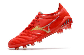 Chuteira Mizuno Morelia Neo 3 Campo FG - Vermelho/Amarelo