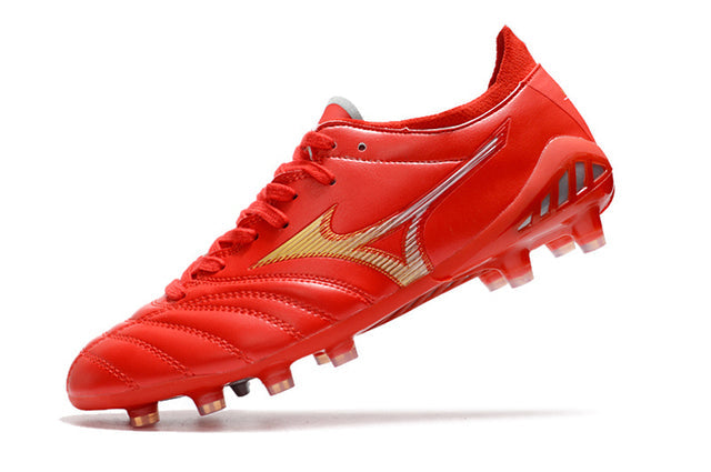 Chuteira Mizuno Morelia Neo 3 Campo FG - Vermelho/Amarelo