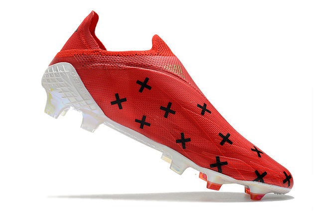 Chuteira Adidas Speedfow+ FG - Vermelho/Branco/Azul