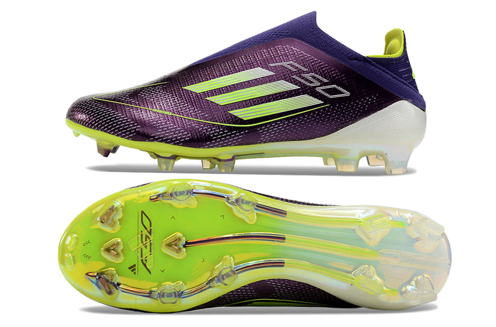 Chuteira Adidas F50 X Campo Sem Cadarço - Roxa/Azul