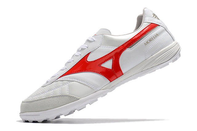 Chuteira Mizuno Morelia Neo Sala Society - Branco/Vermelho