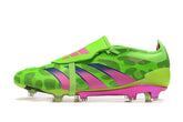 Chuteira Adidas Predstrike Elite Campo - Verde/Rosa