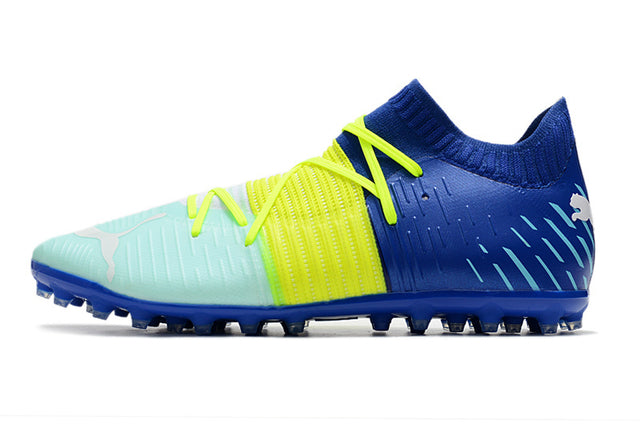 Chuteira Puma Future Z 1.1 MG - Azul/Amarelo