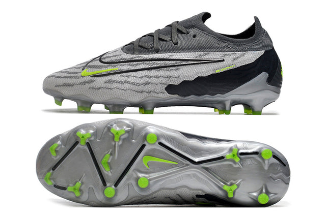 Chuteira Nike Campo Phantom GX Elite FG - Cinza/Verde