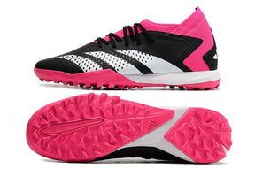 Chuteira Adidas Society Predator Accuracy.3 Society TF - Preto/Rosa