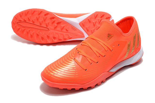 Chuteira Adidas Predator Edge.3 Low Society TF - Laranja