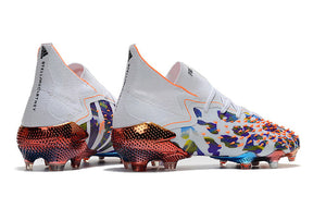 Chuteira Adidas Predator Freak.1 Campo FG - Branco/Laranja