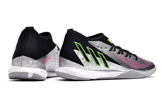 Chuteira Adidas Predator Edge.3 Futsal IC - Prata/Preto