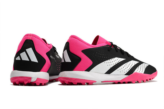 Chuteira Adidas Society Predator Accuracy.3 Low Society TF - Preto/Roxo