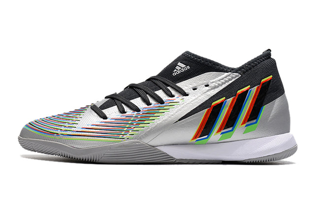 Chuteira Adidas Predator Edge.3 Futsal IC - Prata/Preto