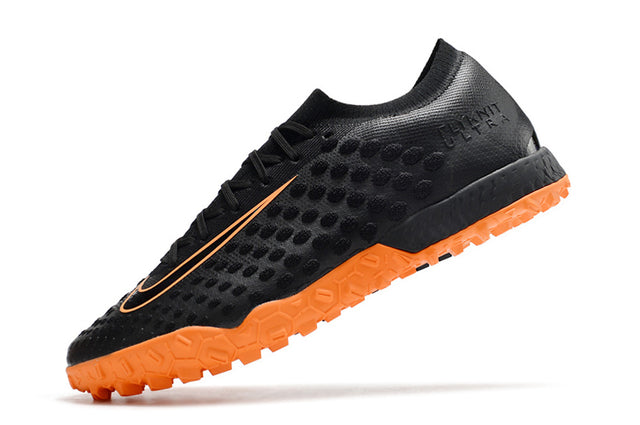 Chuteira Nike Phantom Ultra Venom Society TF - Preto/Laranja