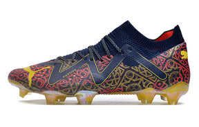Chuteira Puma Future Ultimate FG - Azul/Amarelo