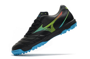 Chuteira Mizuno Rebula 3 Society - Preto/Azul/Verde