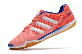 Chuteira Adidas Top Sala Futsal - Branco/Vermelho/Marrom