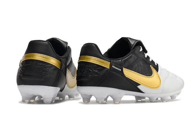 Chuteira Nike Premier 3 FG - Branco/Dourado