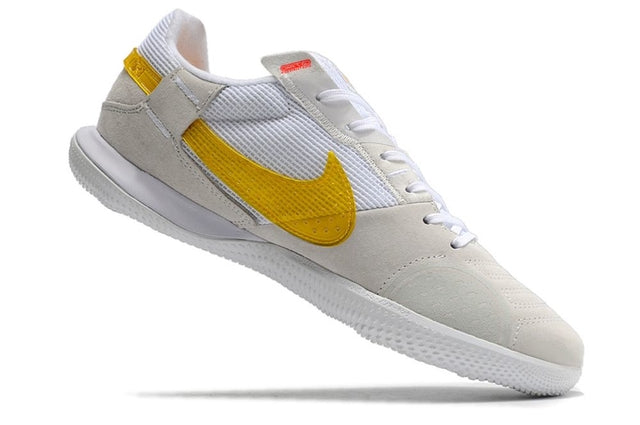 Chuteira Nike Street Gato Futsal IC - Branco/Dourado