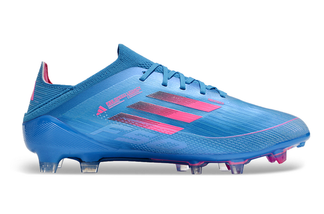 Chuteira Adidas F50 X Campo - Azul/Rosa