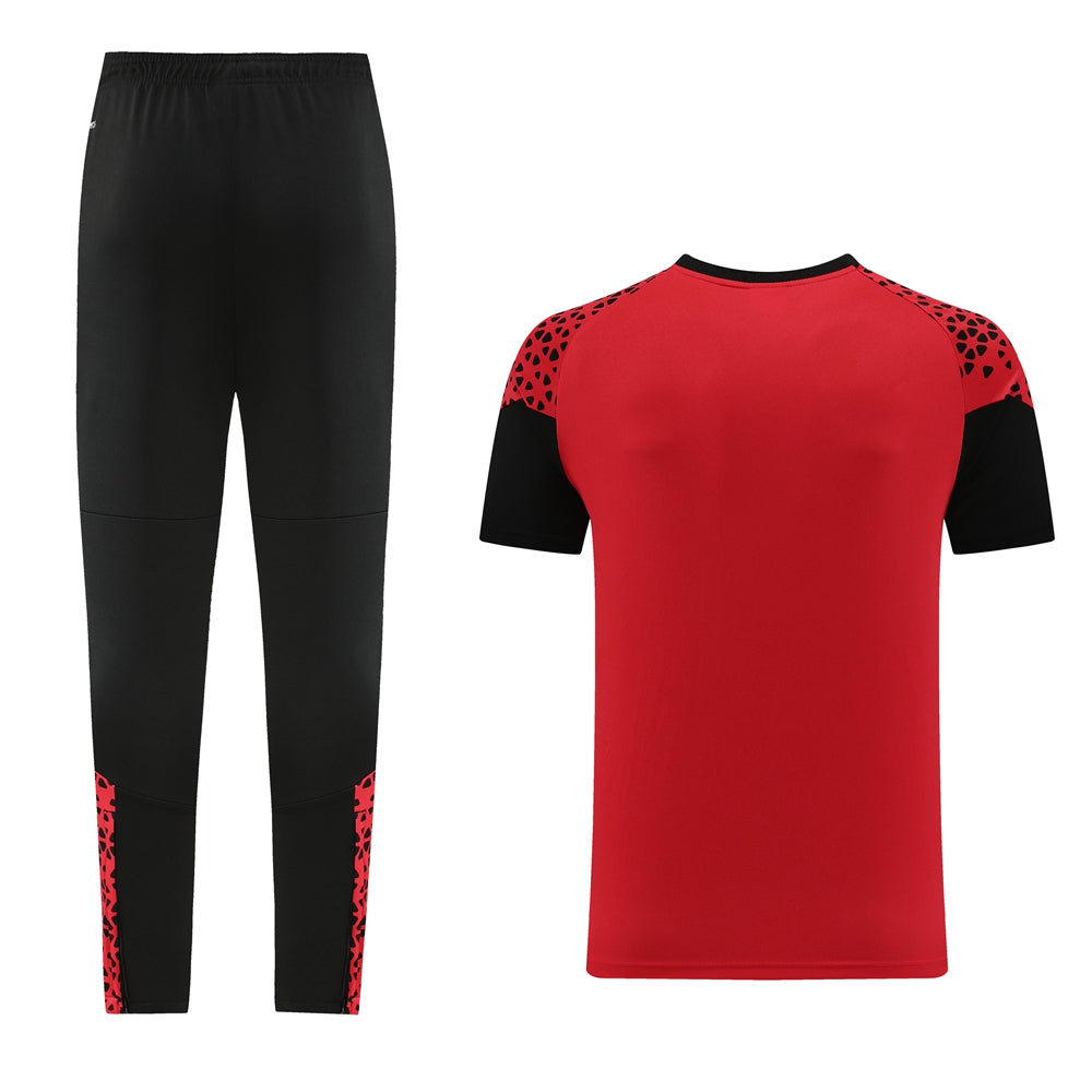 Conjunto Puma Camisa e Calça Preto/Vermelho