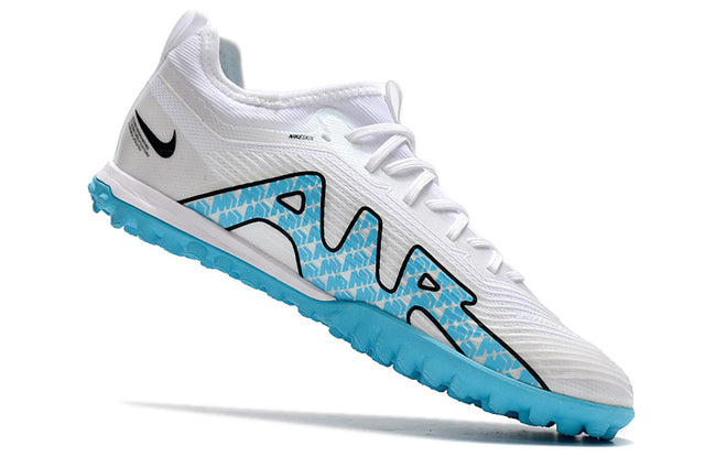 Chuteira Nike Mercurial Vapor 15 Pro Society - Azul claro/Branco