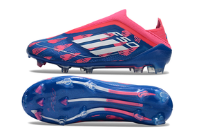 Chuteira Adidas F50 X Campo Sem Cadarço - Rosa/Azul
