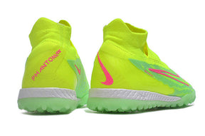 Chuteira Nike Phantom GX DF Society TF - Verde/Rosa