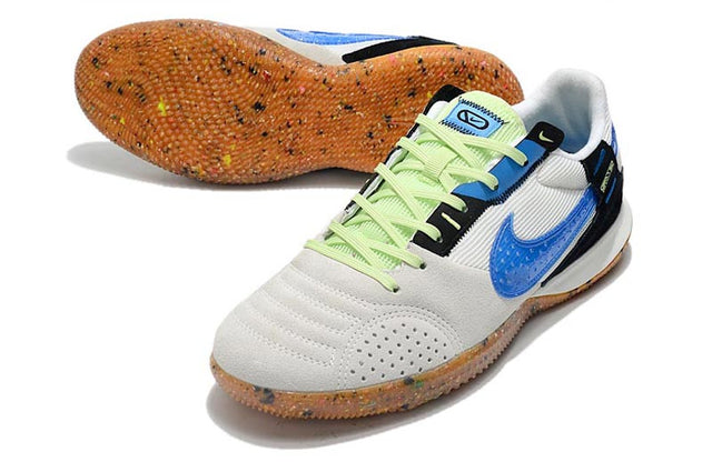 Chuteira Nike Street Gato Futsal IC - Branco/Azul