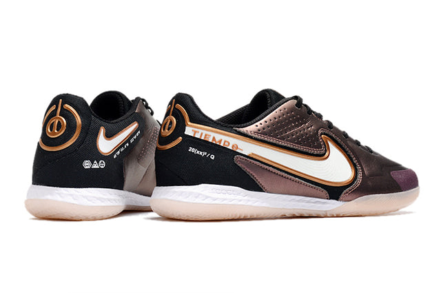 Chuteira Nike React Tiempo Legend 9 Pro Futsal IC - Marrom/Rosa