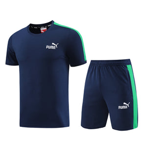 Conjunto Puma Camisa e Bermuda Azul Escuro