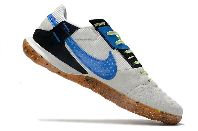 Chuteira Nike Street Gato Futsal IC - Branco/Azul