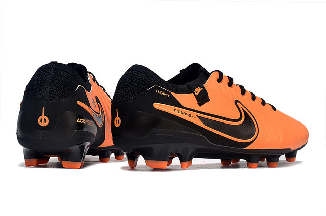 Chuteira Nike Tiempo Legend 9 Elite FG - Laranja/Preto