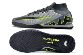 Chuteira Nike Mercurial Superfly 9 Elite Futsal IC - Cinza/Verde