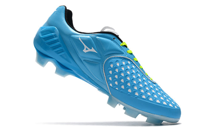 Chuteira Mizuno Wave Ignitus Japan FG - Branco/Azul
