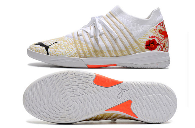 Chuteira Puma Future Z 1.3 Pro Cage Futsal - Branco