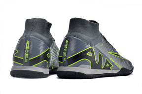 Chuteira Nike Mercurial Superfly 9 Elite Futsal IC - Cinza/Verde