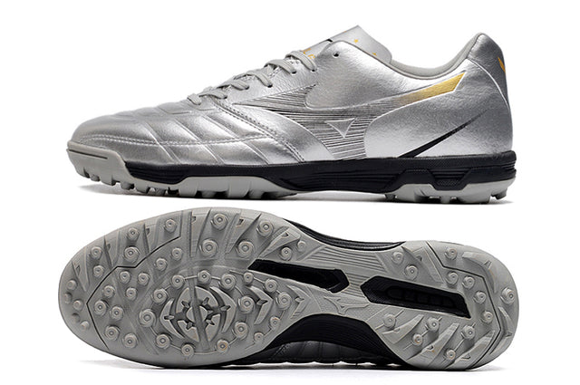 Chuteira Mizuno Rebula 3 Society - Cinza/Preto